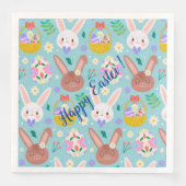 Happy Customize Easter Cute Rabbits Servet (Voorkant)