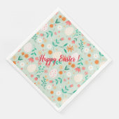 Happy Customize Easter Egg Floral Servet (Hoek)