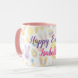 Happy Customize Easter Paars Rabbit Mok