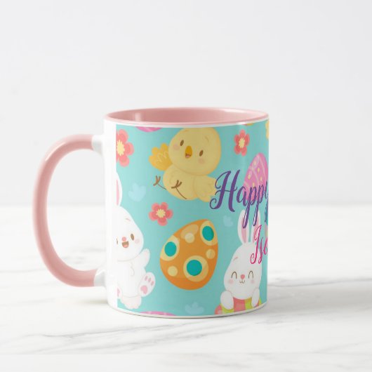Happy Customize Easter Rabbit and Chicken Mok (Links)