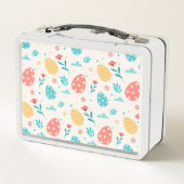 Happy Customize Easter Red Egg Floral (Achterkant)