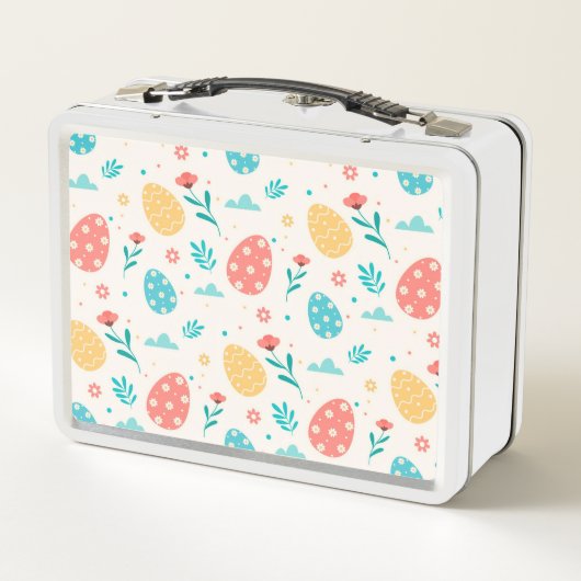 Happy Customize Easter  Red Egg Floral (Achterkant)