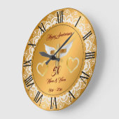 Happy Customize Gold Lace Jubileum Grote Klok (Hoek)