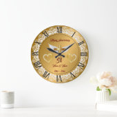 Happy Customize Gold Lace Jubileum Grote Klok (Huis)