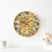 Happy Customize Gold Roos Jubileum Grote Klok (Huis)