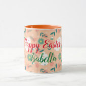 Happy Customize Oranje Easter Egg Mok (Midden)