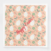 Happy Customize Oranje Easter Egg Servet (Voorkant)