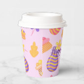 Happy Customize Paars Pasen Papieren Bekers (Rechts)