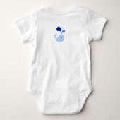 Happy Cute Blue Whale Romper (Achterkant)