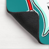 Happy Cute Cartoon Tooth met tandenborstel Muismat (Hoek)