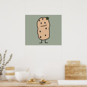 Happy Cute-glimlach-aardappel Poster (Keuken)