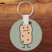Happy Cute-glimlach-aardappel Sleutelhanger (Voorkant)