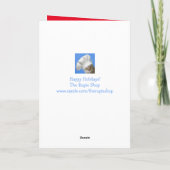 Happy Cute Goat Kerstmis Feestdagen Kaart (Achterkant)