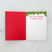 Happy Cute Goat Kerstmis Feestdagen Kaart (Binnen)