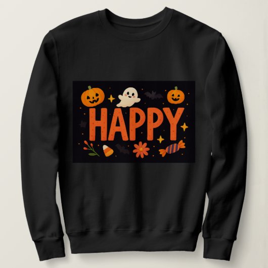 Happy Cute Hallowen Trui (Design voorkant)