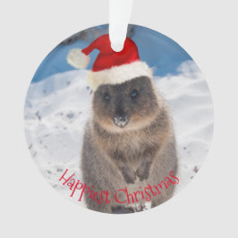 Happy Cute Merry kerst Quokka Beach Australië Ornament