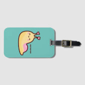 Happy Cute Slug Bagagelabel (Voorkant (horizontaal))
