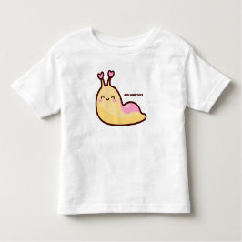 Happy Cute Slug Persoonlijke tekst Kinder Shirts
