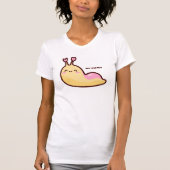 Happy Cute Slug Persoonlijke tekst T-shirt (Voorkant)