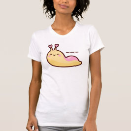 Happy Cute Slug Persoonlijke tekst T-shirt