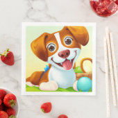 Happy Cute Smiling Dog Servet (Insitu)