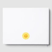 Happy Cute Sun Baby shower Guest Book Gastenboek (Achterkant)