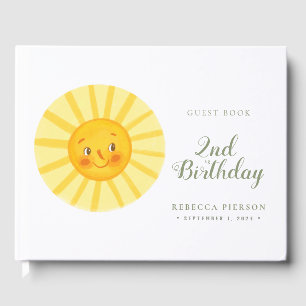 Happy Cute Sun Guest Book Gastenboek