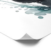 Happy Cute Waterverf Otter Nursery Poster (Hoek)