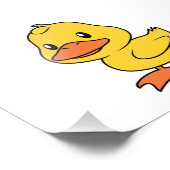 Happy Cute Yellow Ducking Foto Afdruk (Hoek)