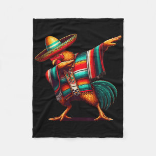 Happy Dabbing Mexicaanse kip Cinco de Mayo Lover Fleece Deken