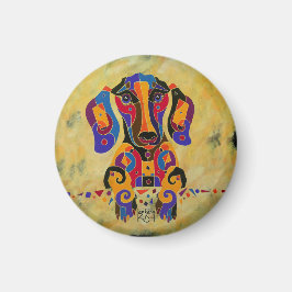 Happy Dachshund Magnet