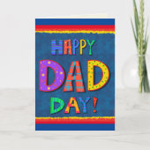 Happy Dad Day Leuke Kind Leuke Inspirivity Kaart (Voorkant)