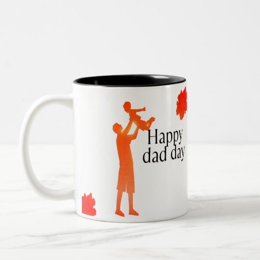 Happy Dad Day Mok - Vader & Kind Silhouette Gift (Links)