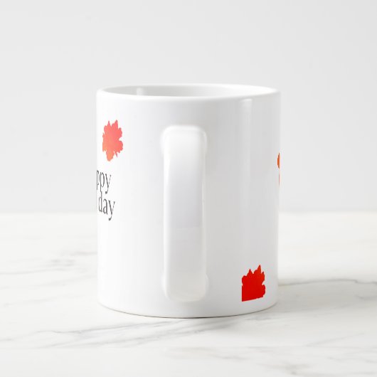 Happy Dad Day Mok - Vader & Kind Silhouette Gift (Achterkant)