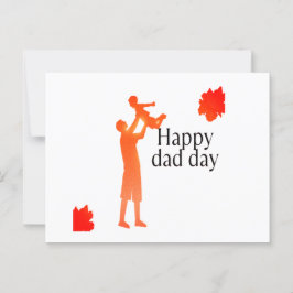 Happy Dad Day Mok - Vader & Kind Silhouette Gift Briefkaart