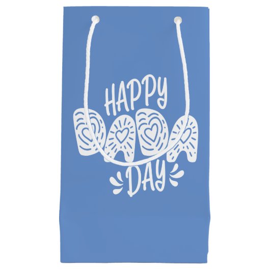 Happy Dada Day Happy Vaderdag | Gift Bag Klein Cadeauzakje (Voorkant)
