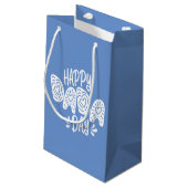Happy Dada Day Happy Vaderdag | Gift Bag Klein Cadeauzakje (Achterkant Gekanteld)