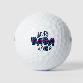 Happy Dada Day Happy Vaderdag | Golfballen
