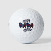 Happy Dada Day Happy Vaderdag | Golfballen (Voorkant)