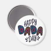 Happy Dada Day Happy Vaderdag | Magneet (Voorkant / Achterkant)