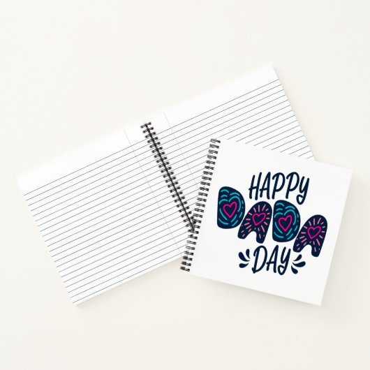 Happy Dada Day Happy Vaderdag | NOTITIEBOEK (Binnen)