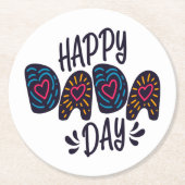 Happy Dada Day Happy Vaderdag | ONDERZETTER (Voorkant)