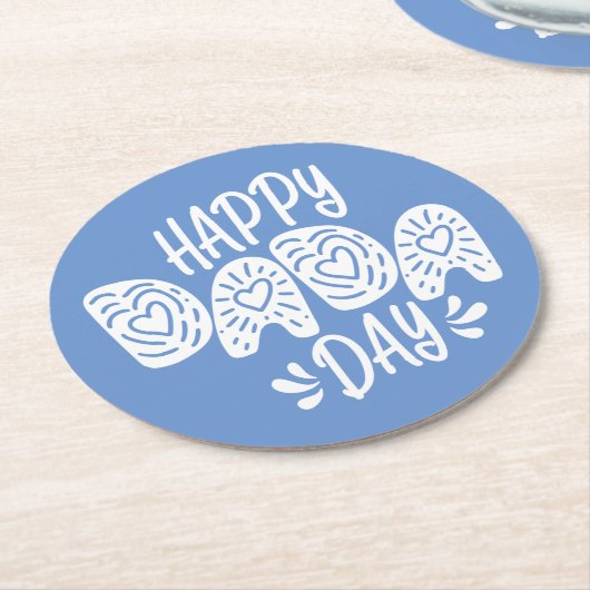 Happy Dada Day Happy Vaderdag | ONDERZETTER (Gebogen)