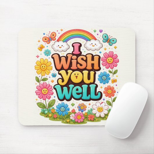 Happy Daisies and Rainbow Muismat (Met muis)