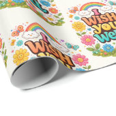 Happy Daisies and Rainbows Cadeaupapier (Rol Hoek)