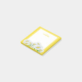 Happy Daisies Geel-Wit Post-it® Notes (Schuin)