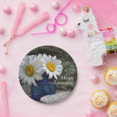 Happy Daisies Jubileum papier Bord (Feest)
