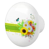 Happy Daisies Keramische Knop (Rechts)