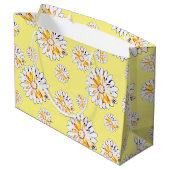 Happy Daisies op Gellow Groot Cadeauzakje (Achterkant Gekanteld)