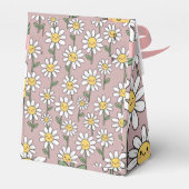 Happy Daisies Pattern - Cute Floral Design Bedankdoosjes (Achterkant)